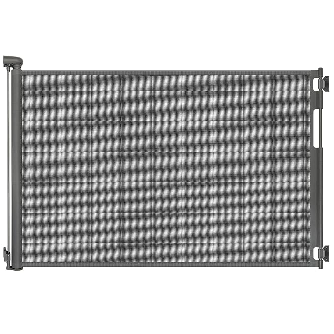 70 Inch Wide Retractable Baby Gate for Doorways, Extra Long Dog Gate Indoor Pet Gate Retractable Gate Outdoor Gates for Decks, Extra Long Baby Gates for Large Openings, Gray