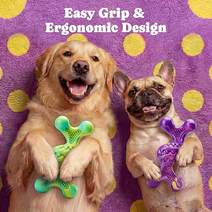 Dog Toys for Aggressive Chewers: Larger Size, Weighing 400g, 2 Pack Tough Dog Toy for Medium & Large Dogs Weighing 20-70 lbs, Indestructible Dog Chew Toys