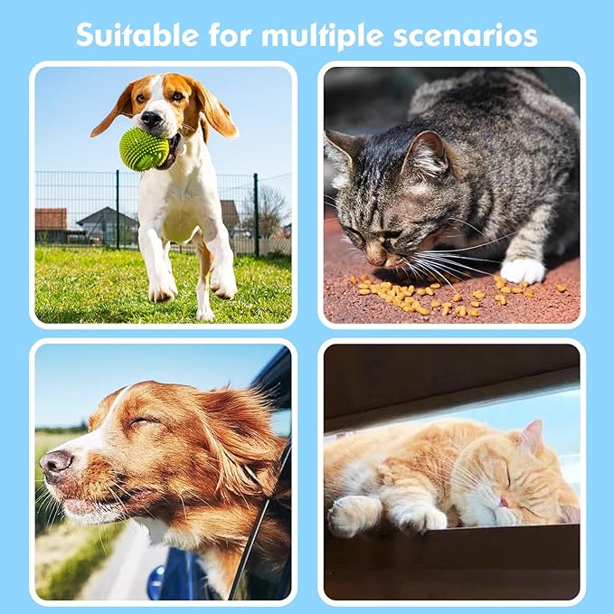 GPS Tracker for Dogs, 2 in 1 Pet Tracking Smart Collar (Only iOS), No Monthly Fee GPS Tracker Dog Collar, Real-time Location Comfortable PU Tracker Tag for Small, Medium Large Dogs(Locator Included)
