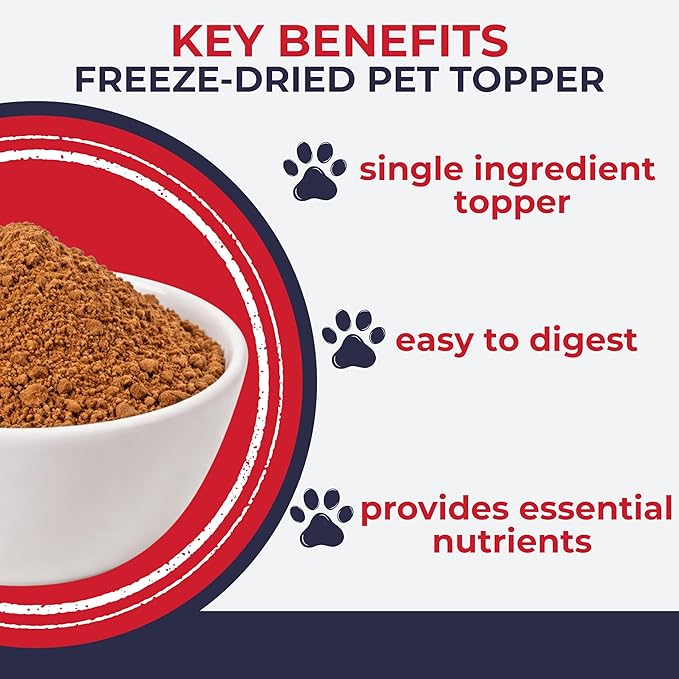 Momentum Carnivore Nutrition Freeze-Dried Beef Kidney Pet Food Topper – Single-Ingredient, All-Natural Topper – High-Protein for Dogs and Cats, Grain-Free and Made in The USA– (3.75 oz Bag)