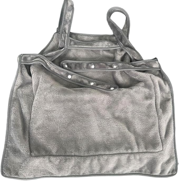 Cats Holding Carriers Velvets Aprons Slings Accompany Bag Indoor Use Smock with Pocket Cats for Nail Cutting