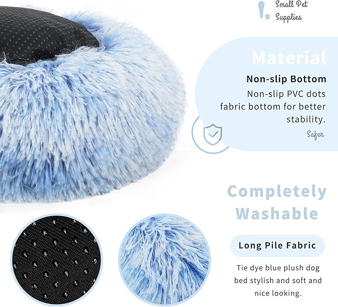 Hamster Bed Cute Blue and White Warm Cushion for Small Animal - Comfortable Sleep Mat Pad for Guinea Pigs/Hedgehog/Squirrel/Mice/Rats/Chinchilla Nest House 11.8 inch