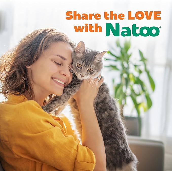 NATOO Cat Food Topper for Picky Eaters, Healthy Soft Kitty Treat (Tuna & Brown Rice in Broth), Wet Cat Meal with Gravy, High Protein, Limited Ingredient Adult & Kitten Food, 2.4 oz (Case of 20)