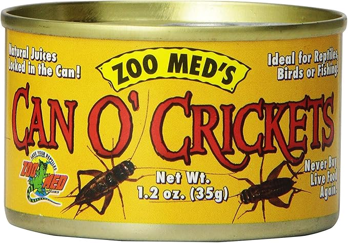 Zoo Med Can O' Crickets 1.2 oz - Pack of 6