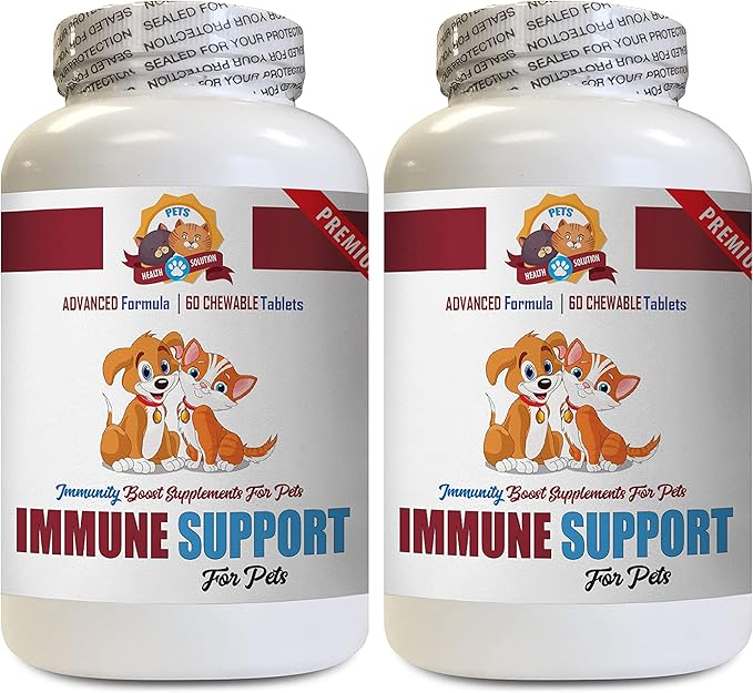 cat Hair Supplement - Premium Immune Support - CAT and Dog Treats - Advanced Blend - cat Milk Thistle - 120 Treats (2 Bottle)