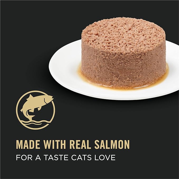 Purina Pro Plan Pate High Protein Senior Wet Cat Food,Senior 11+ Salmon & Tuna Entree - 3 oz. Pull-Top Cans,(Pack of 48)