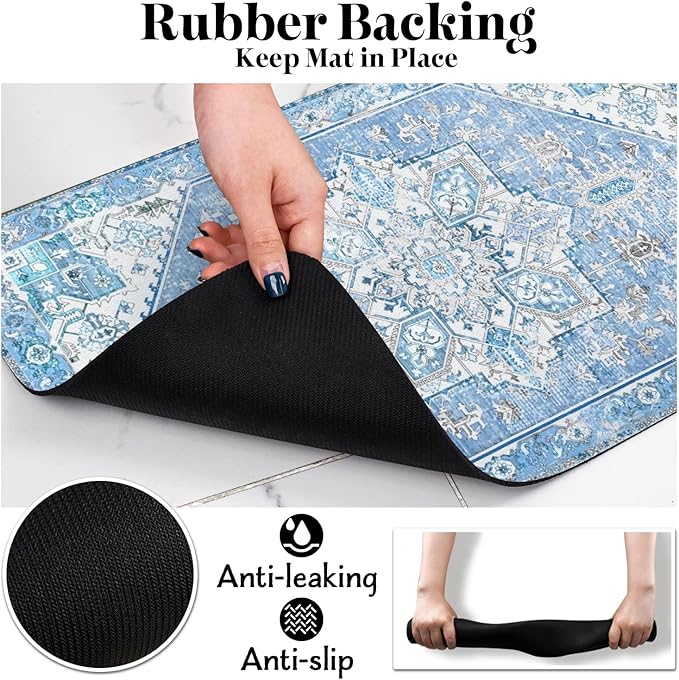Dog Food Mats for Floors, Absorbent Dog Bowl Mat for Food and Water Dispenser Mat, Quick Dry Cat Food Mat Pet Supplies