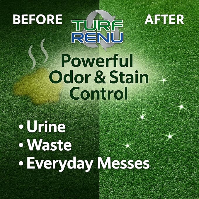 Tr10101 Bio-Enzymatic Cleaning Solution for Synthetic/Artificial Turf and Pet Odor Control, 1-Gallon