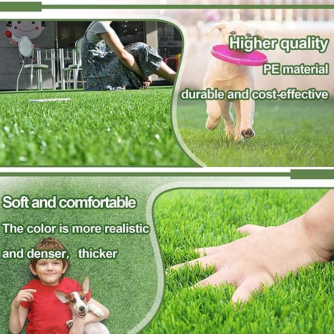 Artificial Grass for Dogs Pee Tray Fake Grass Mat for Professional Puppy Potty Trainer Replacement Dog Grass Pad for Indoor and Outdoor (29.1x19.6 Inch(Pack of 2))