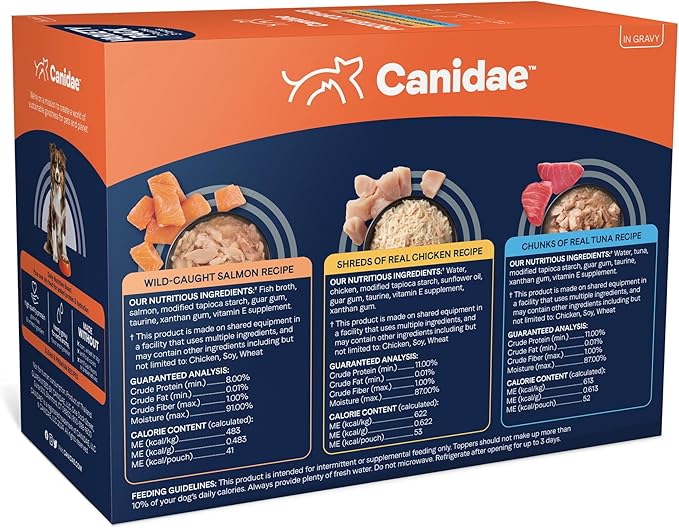 Canidae Pure Protein Topper Variety Pack, 3 oz. (Case of 12)