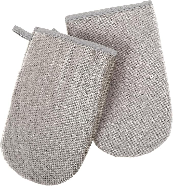 VANZACK 2pcs Reusable Double-Sided Pet Hair Removal Gloves Electrostatic Lint Mitt for Dogs and Cats Easy-Clean Grooming Accessory for Home and Furniture Hair Removal