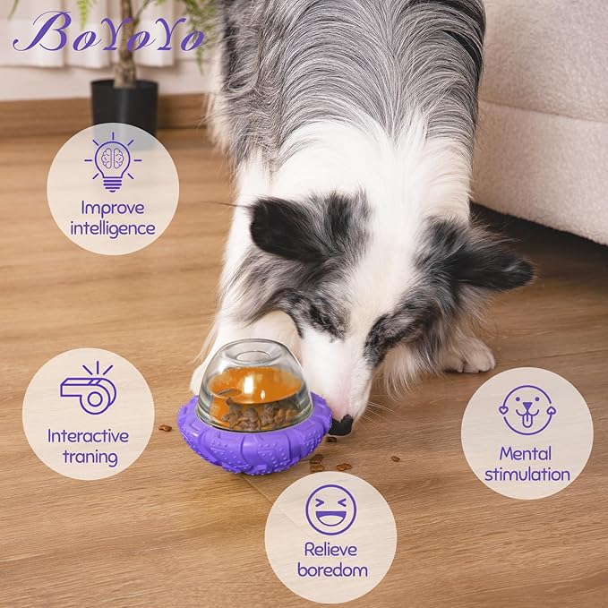 BoYoYo Interactive Dog Puzzle Toy for Smart, Squeaky Indestructible Dog Toys for Aggressive Chewers, Pet Supplies