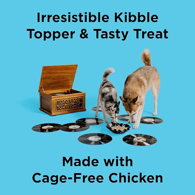 BIXBI Liberty Freeze Dried Dog Food Topper + Dog Treat, Chicken Recipe, 4.5 oz - 98% Meat and Organs - Pantry-Friendly Raw Treat or Food Topper - USA Made