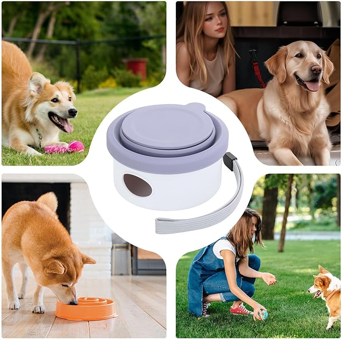 Portable Dog Accessories, Feeder Dish Puppy Bowls, Pet Feeding Station for Puppies Dogs and Kittens, Cat Bowl, Pet Supplies, Cat Feeder, Indoor Outdoor Feeding Kitten Bowls