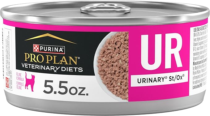 Purina Pro Plan Veterinary Diets UR Urinary St/Ox Feline Formula Wet Cat Food - (Pack of 24) 5.5 oz. Cans
