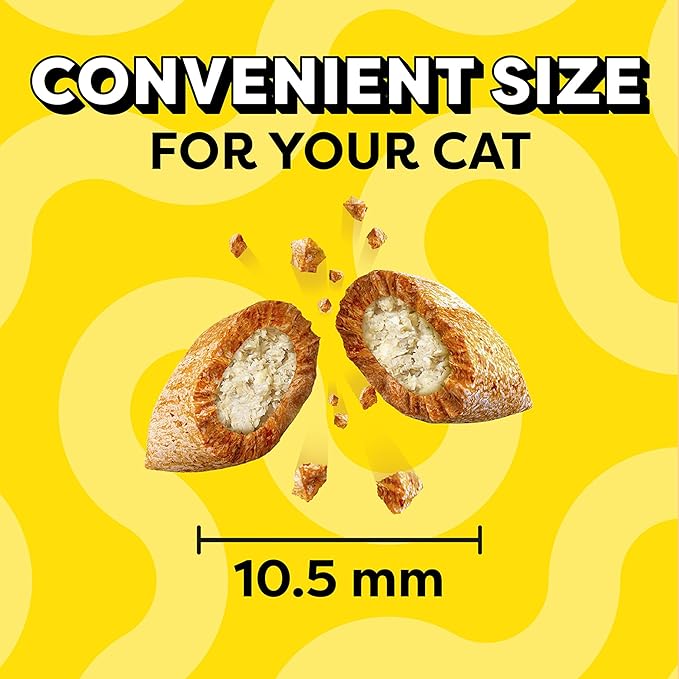 Temptations Cat Treats, Classic Crunchy and Soft Cat Treats, Creamy Dairy Flavor, 6.3 oz. Pouch (Pack of 10)