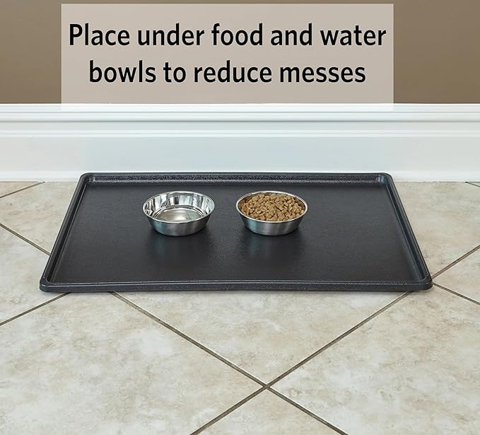 24 Inch Dog Cage Replacement Pan, Plastic Tray for Pet Crate Kennel, Easy-Clean Removable Floor Tray for Medium Dog Crates, Indoor Pet Supply Accessory, Gray, 22.84" x 16.66" x 1"