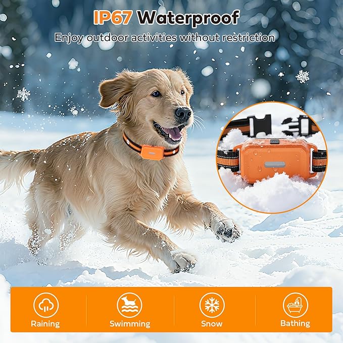 Shock Collar for Dogs 2 Pack (5–150Lbs), 4400FT Waterproof 2 Dog Training Collar with Remote Control 5 Training Modes Rechargeable Electric Dog Collar with Light, E collars for Small Medium Large Dogs