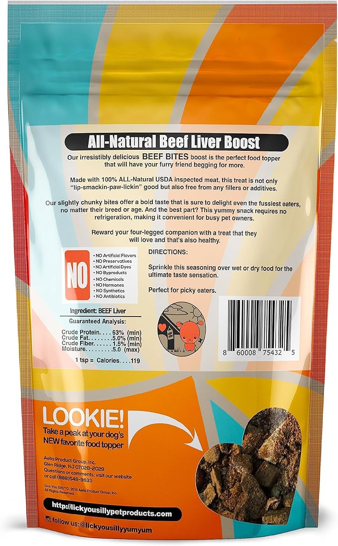 Freeze-Dried Beef Mighty Boost Dog Food Topper | High-Protein Meal Enhancer for Dogs | Grain-Free, All-Natural Pet Food Additive | Made in The USA