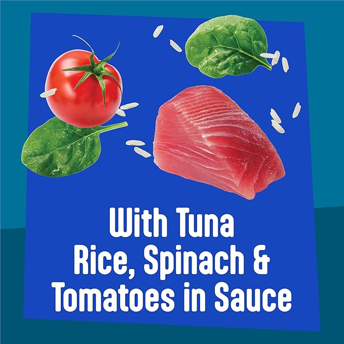 Purina Friskies Fully Load’d Wet Food for Cats with Tuna, Rice, Spinach and Tomatoes in Sauce - 5.5 Ounce (Pack of 24)