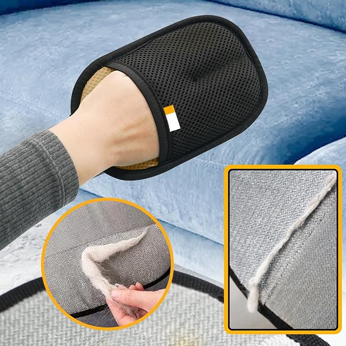 Washable Pet Hair Remover - Reusable Cat Grooming Glove | Soft Cat Remover for Cleaning Sofas, Dogs for Laundry, Pet Grooming Glove, Pet Removers