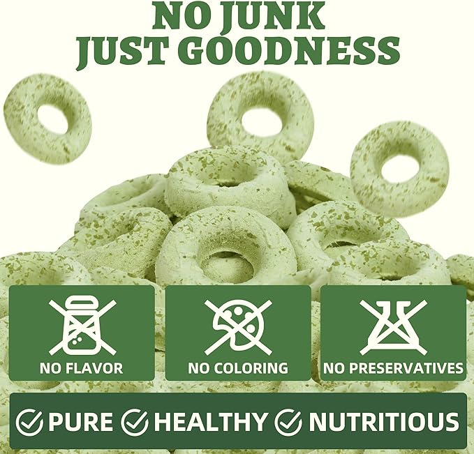 Wellix Cat Grass Treats Freeze-Dried Donut for Cats & Dogs - Hairball Control,Gut Health for Dental Cat Treats - Natural Teeth Cleaning for Kittens Training Snacks Chicken Formula 3oz