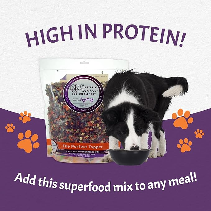 Canine Caviar - Synergy Dehydrated Vegetable Mix, Dog Food Topper, Dehydrated Dog Food, Supplements & Vitamins, Gluten-Free (2.5 Pounds)