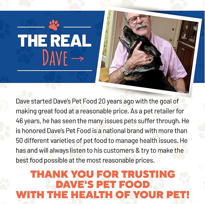 Dave's Dog Food Bland Diet Dog Food for Sick Dogs with Upset Stomach (Chicken & Rice), Economy Size for Large Pups or Big Eaters, Sensitive Stomach, Economy Size 22 oz (Case of 12)