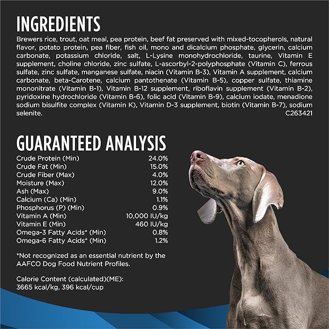 Pro Plan Veterinary Diets Purina DRM Dermatologic Management Naturals W Vitamins Dry Dog Food - 6 lb. Bag