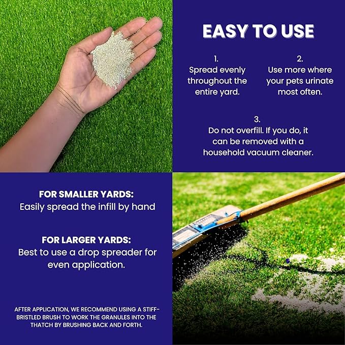 BioTurf Granular Turf Infill – Yard Odor Eliminator for Artificial Grass & Dog Runs – Natural Turf Deodorizer for Pet Urine & Feces Neutralizer – Safe for Kids & Pets – 1 Gallon Pail
