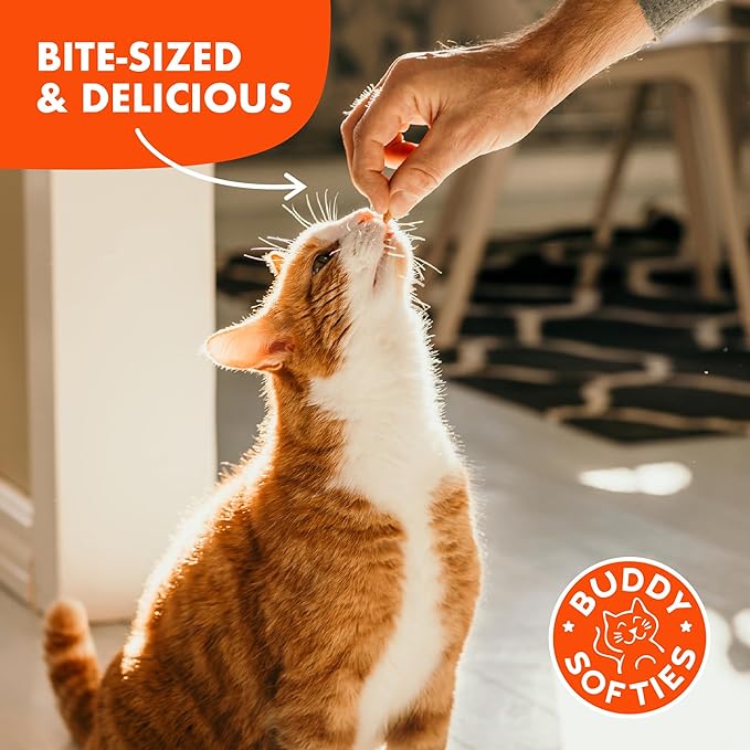 Buddy Biscuits 3 oz Pouch of Grain Free Soft & Chewy Cat Treats Made with Natural Temping Tuna