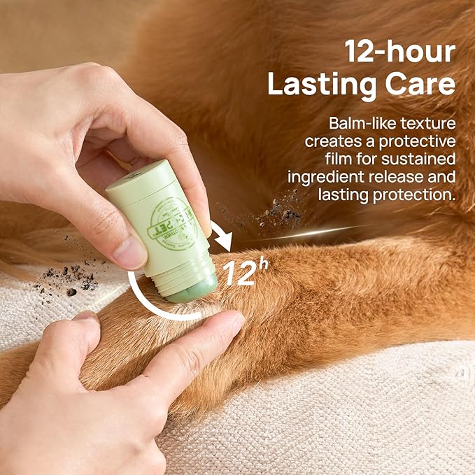 HICC PET Skin Balm for Dogs & Cats - Soothes Itching and Irritation Skin & Prevents Infection, All-Natural Dog Moisturizer for Dry Itchy Skin, Lick-Safe Allergy & Hot Spot Treatment - 0.21oz (0.53 oz)