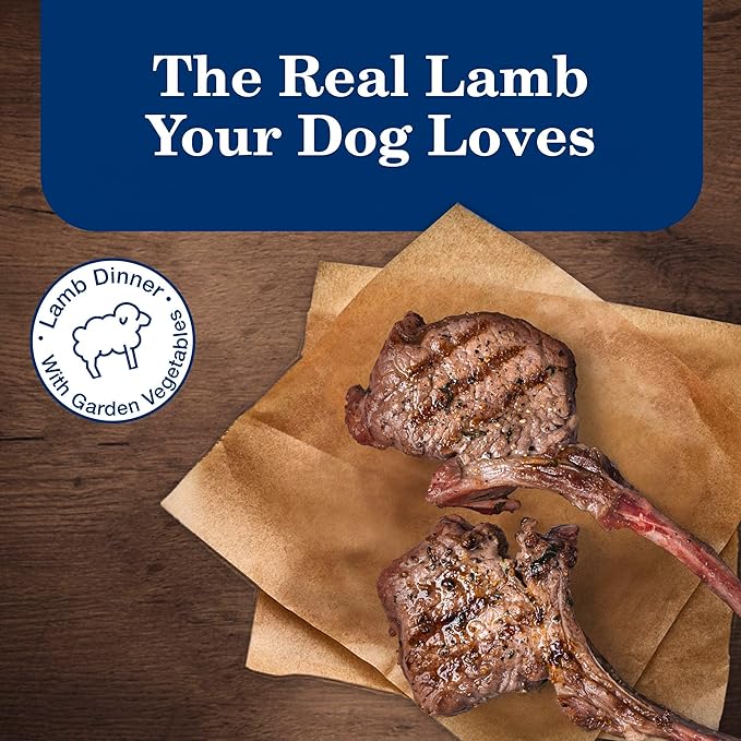 Blue Buffalo Homestyle Recipe Lamb Dinner with Garden Vegetables Wet Dog Food for Adult Dogs, Chicken Recipe, 12.5 oz. Cans, 3 Count