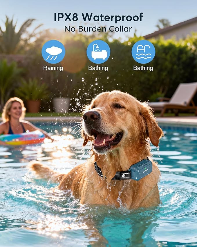 Jugbow Dog Shock Collar - 4200FT Dog Training Collar with Remote, IPX7 Waterproof Electric Collar with 4 Training Modes, Security Lock, Rechargeable e-Collar for Dogs 10-120lbs