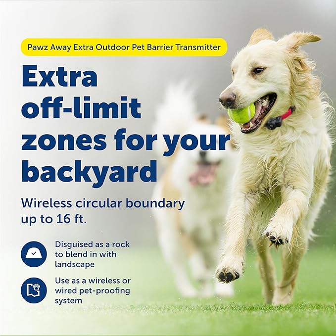 PetSafe Pawz Away Outdoor Pet Barrier Transmitter, Extra Add-A-Barrier for Dogs & Cats