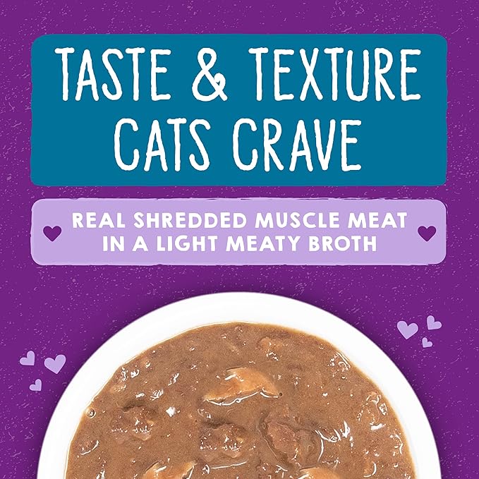 Stella & Chewy's Carnivore Cravings Savory Shreds - Wet Cat Food - High-Moisture Formula with Premium Wild-Caught Tuna & Mackerel - Perfect for Picky Eaters - 5.2 oz, 8 Count
