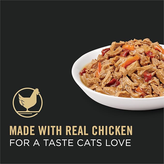 Purina Pro Plan High Protein Cat Food Gravy, White Meat Chicken and Vegetable Entree - (Pack of 24) 3 oz. Pull-Top Cans