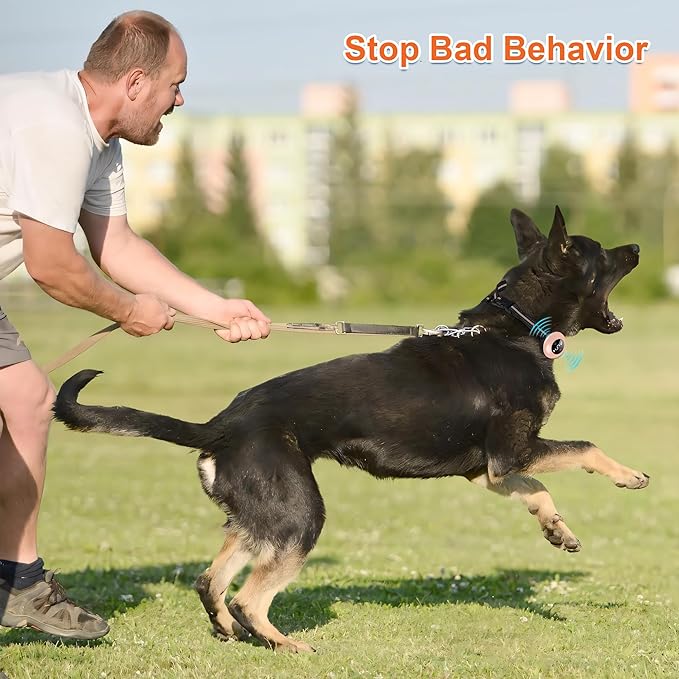 Neoally 2 in 1 Dog Training and Bark Control Collar: Smart Anti Barking Collar with and with No Remote for 5-150 lbs Small Medium Large Dogs. Rechargeable and Waterproof Receiver (Pink)