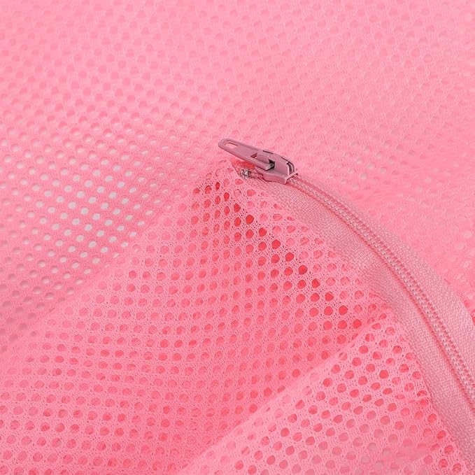 ZJchao Cat Bathing Bag, Breathable Cat Grooming Washer Mesh Bag Dog Hanger for Nail Trimming Grooming Bathing Polyester Soft Washing for Trimming Nail Cut (Orange + Yellow + Pink)