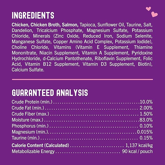 Stella & Chewy's Carnivore Cravings Wet Cat Food - Premium Pouches - Grain Free, High Protein Chicken & Salmon - Perfect For Picky Eaters - Complete Meal or Topper (2.8 oz, 24 Pack)