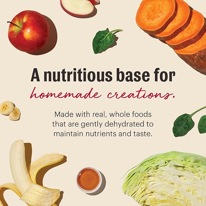 The Honest Kitchen Human Grade Wholemade™ Dehydrated Grain Free Fruit & Veggie Base Mix Dog Food (Just Add Protein),7 lb Box,(Pack of 2)