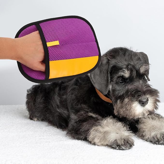 3pcs Pet Hair Remover Gloves Electrostatic Grooming Mitts Reusable for Cats and Dogs Removal Cleaning Gloves for Home and Furniture