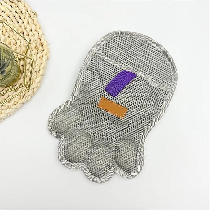 Pet Hair Removal Glove, Reusable Washable Scrubber, Static Hair Removal Mitt for Cats and Dogs, Soft Rubber Massage Bristles, Grooming Tool for Long and Short Coats, Versatile Glove for Carpets