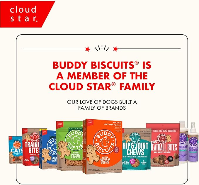 Buddy Biscuits 3 oz Pouch of Grain Free Soft & Chewy Cat Treats Made with Natural Tender Chicken