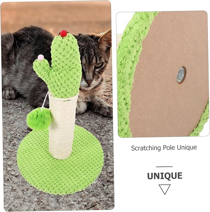 Cactus Shape Cat Scratching Post Vertical Cat Climber with Wear Resistant Material Safe Indoor Plaything for Kittens Promotes Health and Exercise Stylish Design for Home Decor