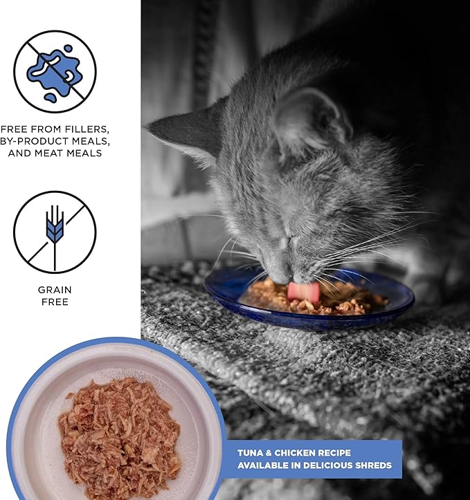 BIXBI Liberty Canned Wet Cat Food - Grain Free, Tuna and Chicken Recipe in Broth, 2.75 Ounce (Pack of 24)