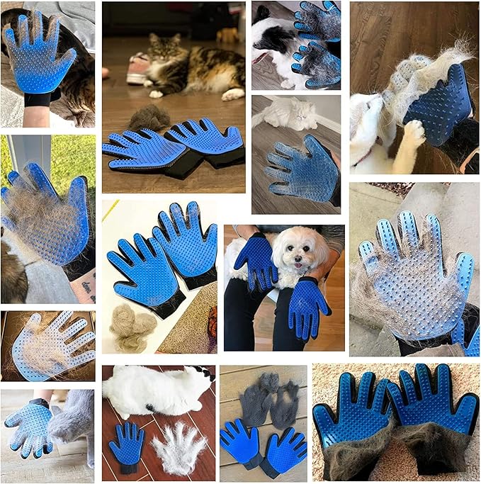 Pet Glove Cat Grooming Glove Cat Hair Deshedding Brush Remover Brush For Animal Gloves Dog Comb for Cats Bath Clean Massage Hair