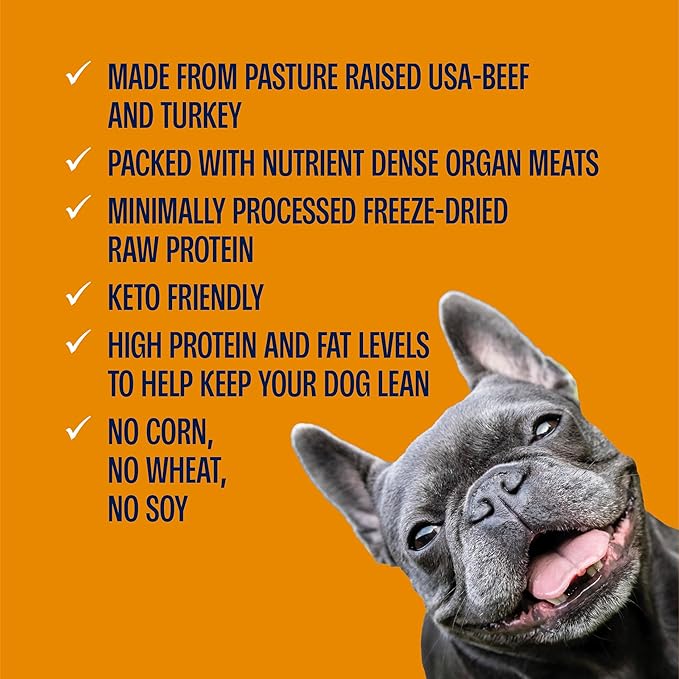 Muenster Freeze Dried Pumpkin Meatball Dog Treats 4 oz - Grain Free, Made in USA