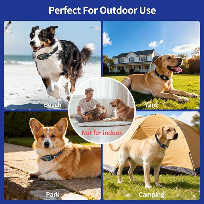 Next-Gen 2026 Wireless Pet Fence, Smart AI Safety System, Rechargeable Collar, Customizable Correction Levels, 1+ Acre Range (40 Flags)