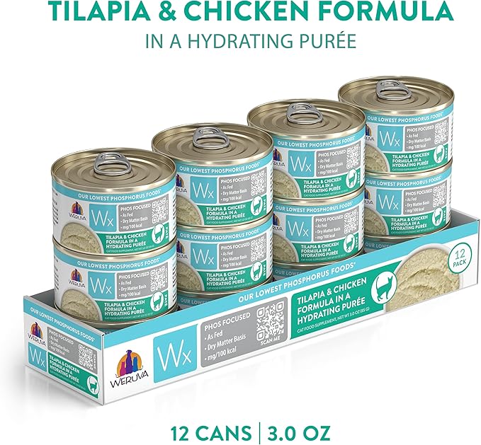 Weruva Wx Phos Focused Natural Wet Cat Food, Our Lowest Phosphorus Formulas